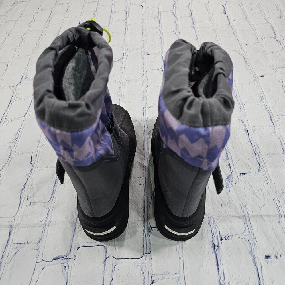 Columbia WOMENS YOUTH SZ 6 Powderbug Plus II Print Snow Boot Waterproof Purple - Picture 8 of 11